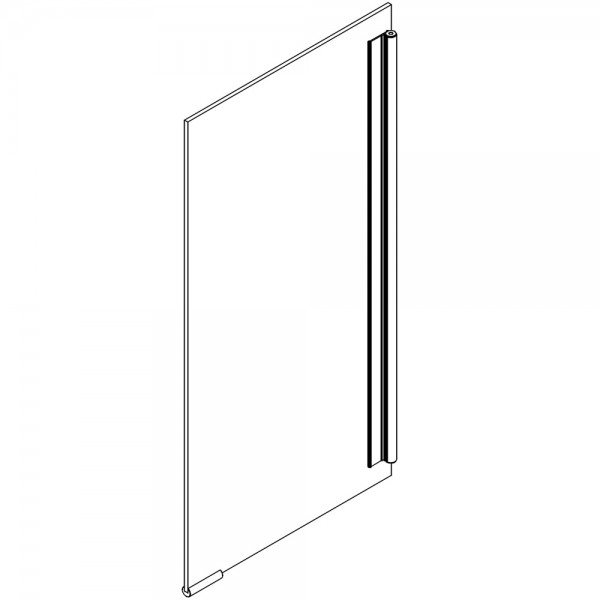 HSK Ersatz Spiegeltür rechts für ASP300 / LED, 1050 x 750 mm