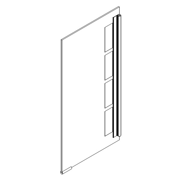 HSK Ersatz Spiegeltür rechts für ASP500 2-tlg. 600 x 750 mm